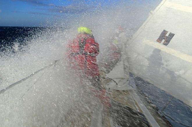Race 7 Day 3 -  Life at an angle as the fleet close ranks - Clipper Round the World Yacht Race 2013/2014 © Clipper 13-14 Round the World Yacht Race